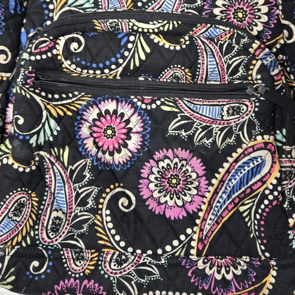 VERA BRADLEY Lighten Up Essential Backpack Bandana Swirl Pattern Computer Bag